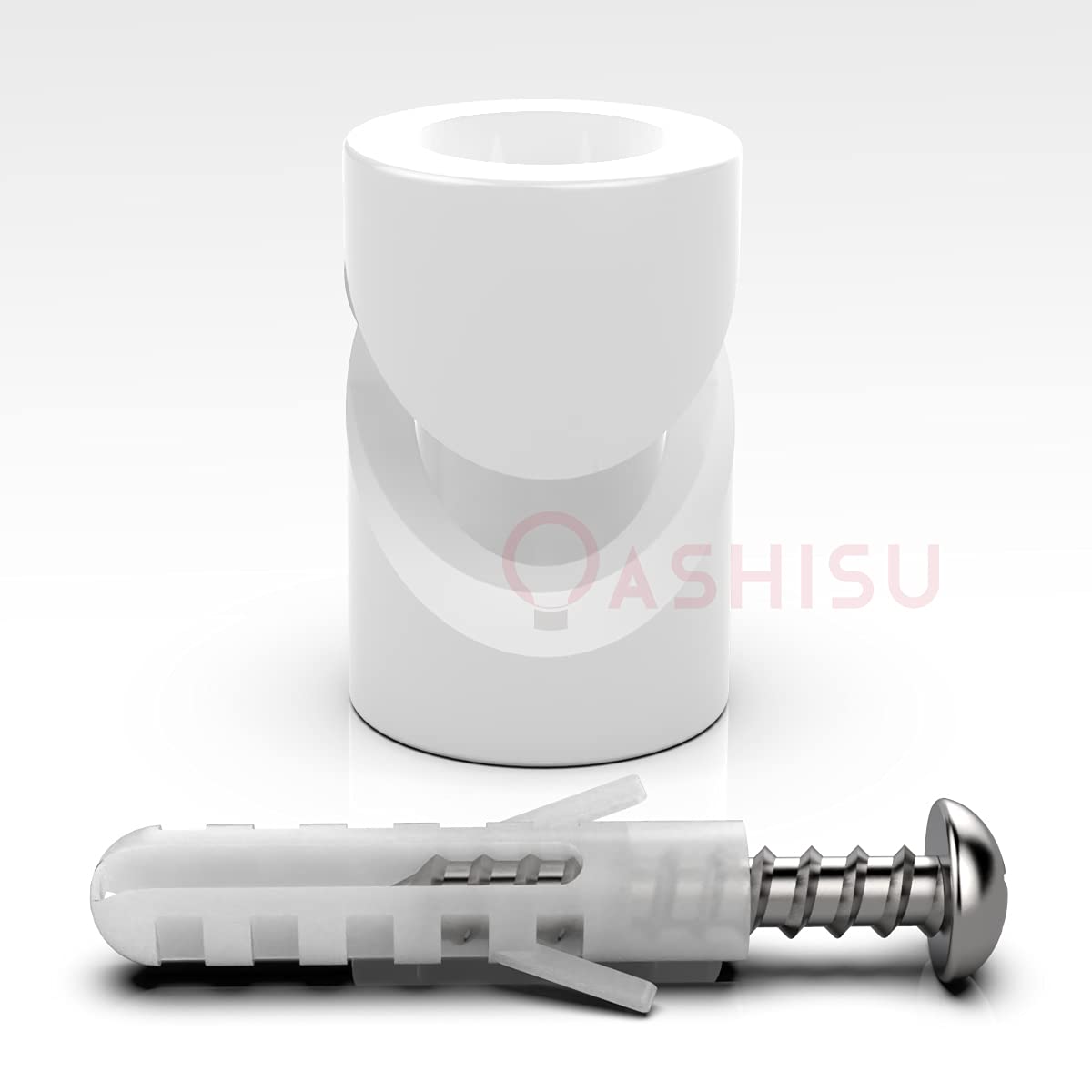 Oashisu Swag Pendant Hook 10 Pack White Lamp Hooks For Chandelier Ceiling Lights, Wall Hanging, Textile Cable Wire Holder Clips