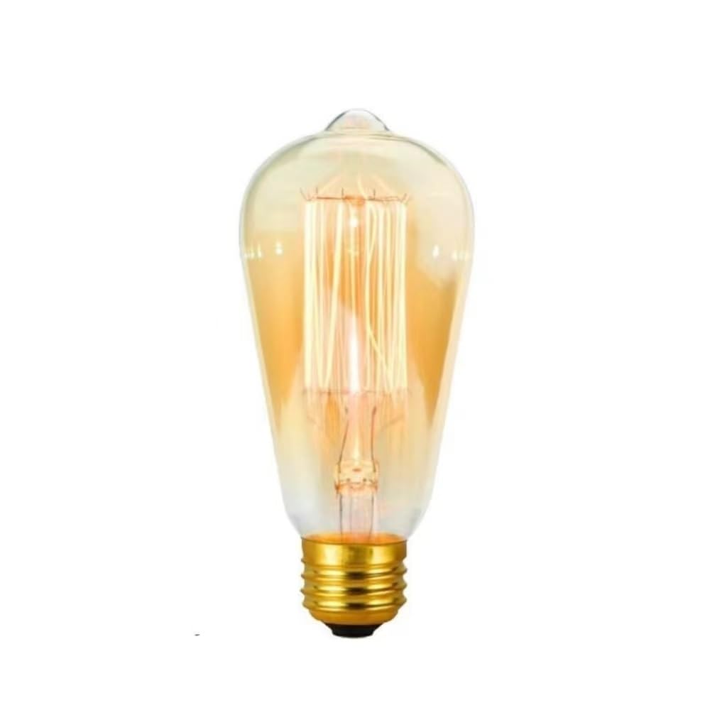 Bulb E27 220V 40W A19 A60 T10 T45 T185 ST64 G80 G95 Filament Incandescent Bulb (Color: T10 Filament)(St58 Filament)