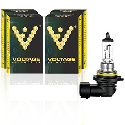 Voltage Automotive 9006 HB4 Standard Bulb - OEM Replacement Halogen High Beam Low Beam Fog Light Driving Lights (4 Pack)