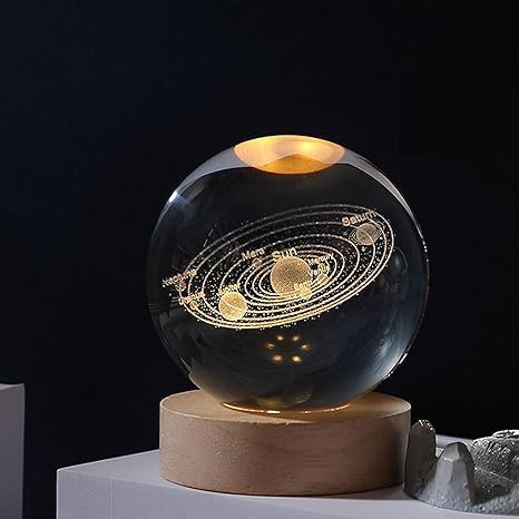 DELICATE Illuminate Dreams Celestial Ball | Cute Lamps Aesthetic | Bedroom Lights | Galaxy lamp| 3D Galaxy Crystal Ball Night la