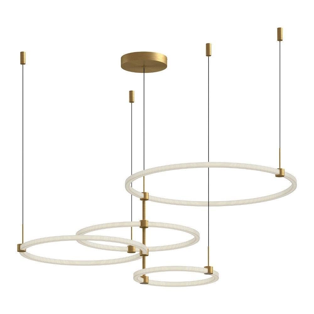 Kuzco Lighting Bruni - 115W LED Chandelier-20.63 Inches Tall and 31.5 Inches Wide-Brushed Gold Finish