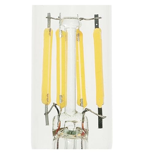 Westinghouse 4.5W T6 Dimmable Clear Filament LED Bulb, Candelabra Base, Glass, Model 5168100, New Version, 1 Pack