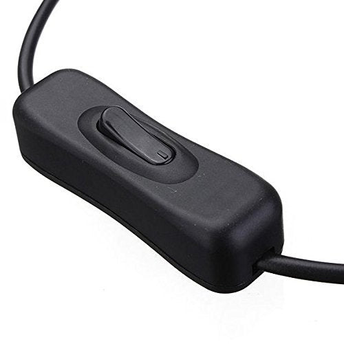 Tronicspros 2Pcs Led Strip Light Inline On/Off Switch Cable Dc Jack (5.5X2.1Mm) Male To Female Connector, Dc Jack Switch, Led Tape Connector, 12V Inline Rocker Switch Dc Power Adapter Connector