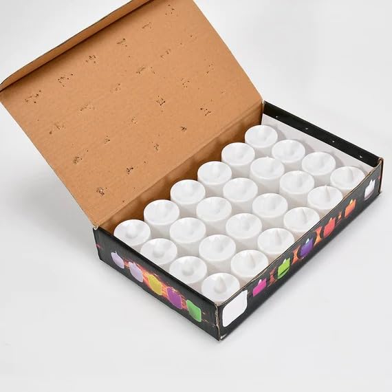 Oblivion Pink Flameless Led Tealights, Smokeless Plastic Decorative Candles - Led Tea Light Candle for Home Decoration, Battery 