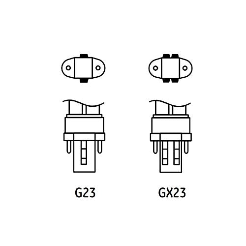 SYLVANIA CFL Light Bulb 9 Watt Compact Fluorescent G23 Base 3500K White Model 046135203336