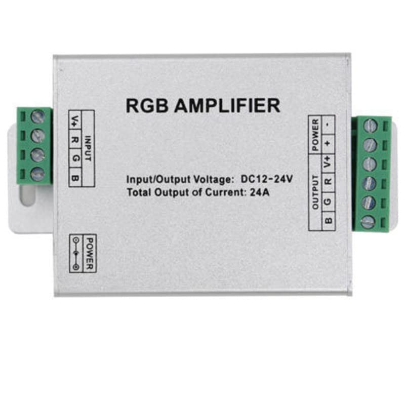 Rgb-Con 12V-24V 3 Channel Data Signal Repeater Controller For Rgb Led Strip 5050 3528 Smd Amplifier