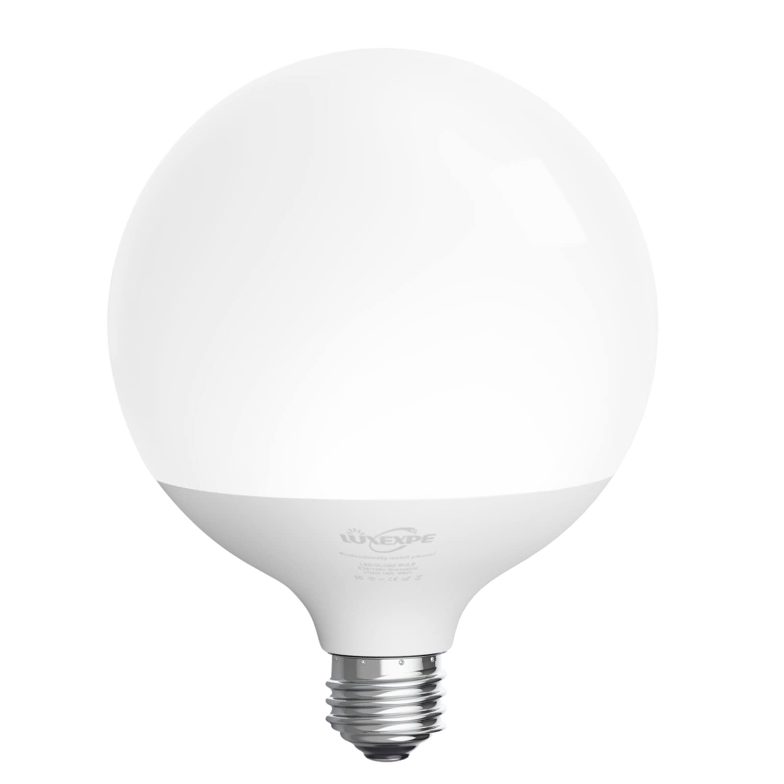 Luxexpe Led Light Bulb, G120 Globe Bulb,18W (200W Equivalent) Globe Light Bulbs, Warm White 3000K Led Bulb, Non-Dimmable, E26 Ba