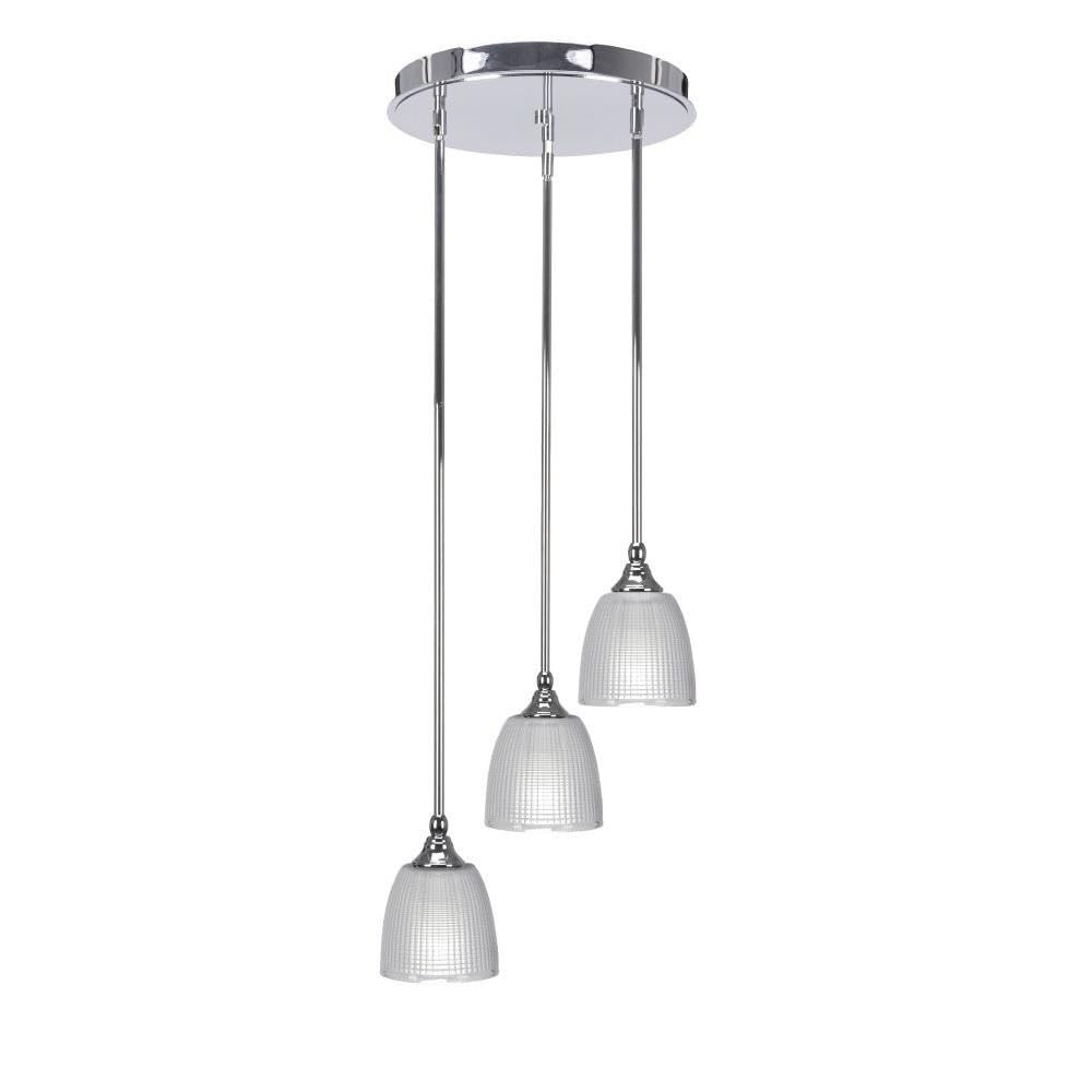 Empire 3 Light Cluster Pendalier in Chrome (2143-CH-500)