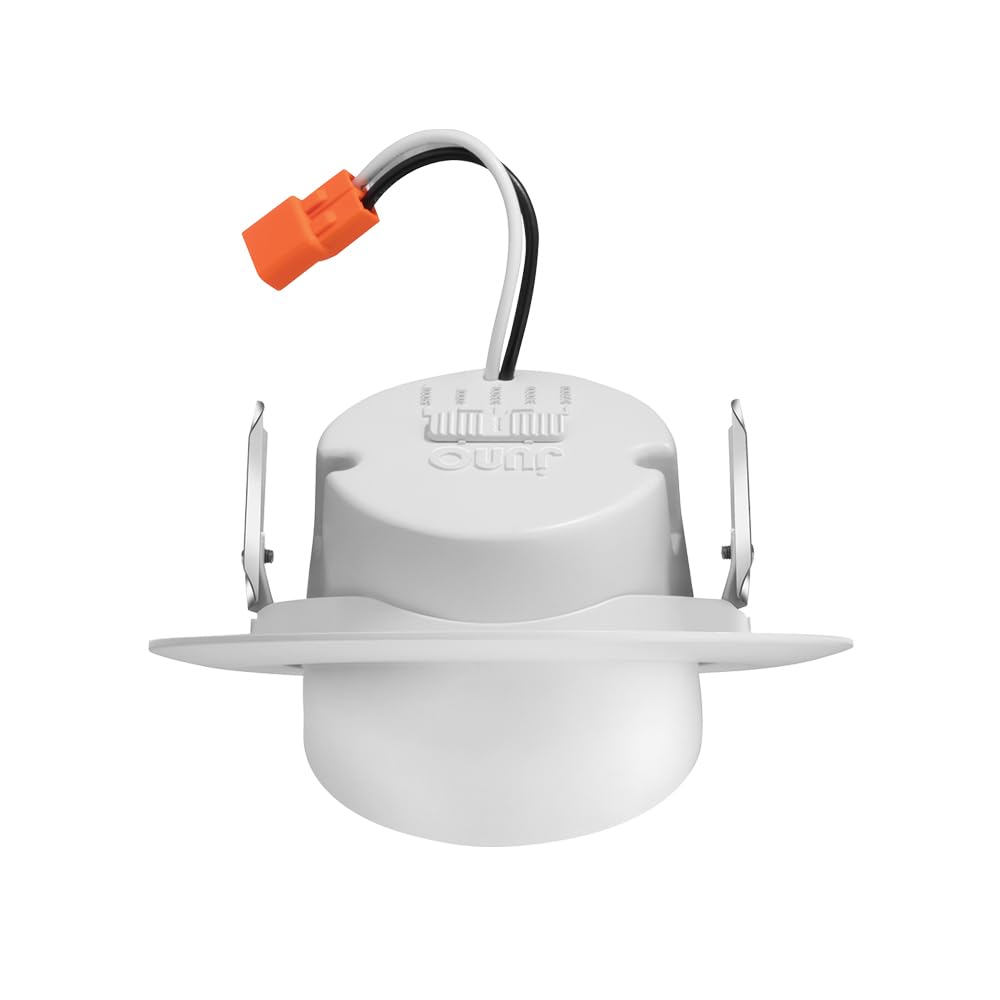 Juno LED Downlight Trim Kit, 4-Inch Adjustable, Switchable CCT 2700K-5000K, Model RB4A SWW5 MW M6, Matte White