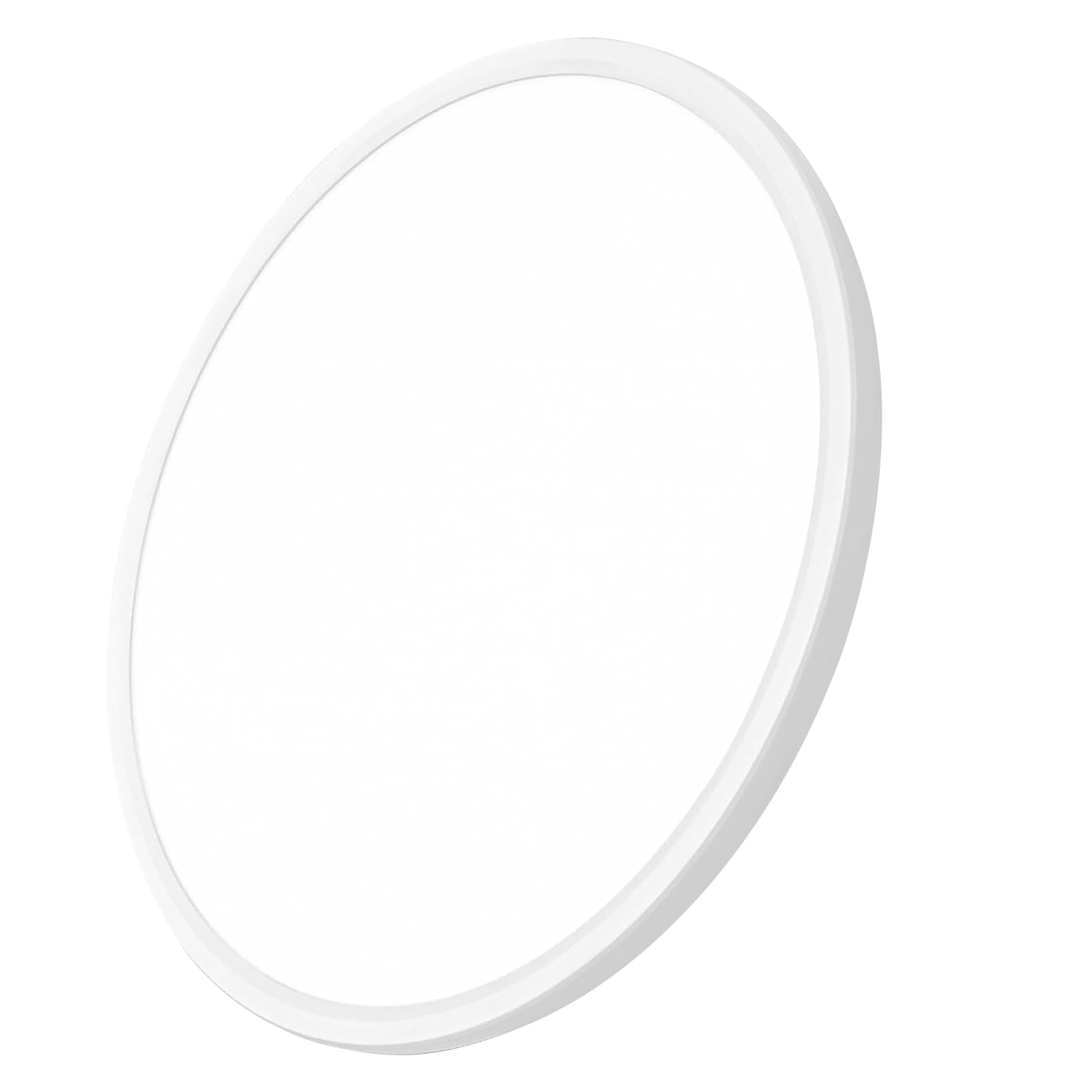 20 Inch Large Led Flush Mount Ceiling Light, 40W,4350Lm, 3000K/4000K/6000K Cct Selectable,White Round Flat Panel Light Low Profile Ceiling Light Fitures For Hallway, Kitchen, Bedroom, Laundry Room