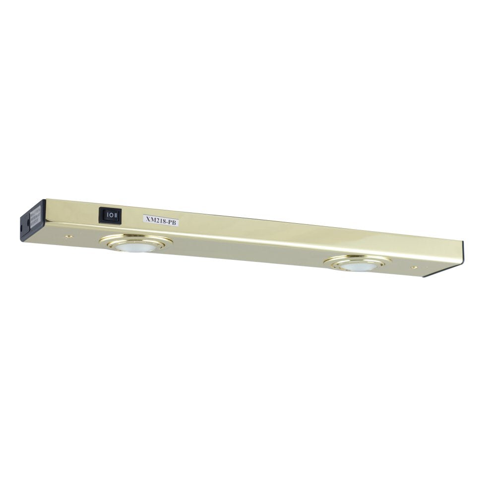 Jesco XM218-PB 1-Light Xenon Minuet Strip, Polished Brass