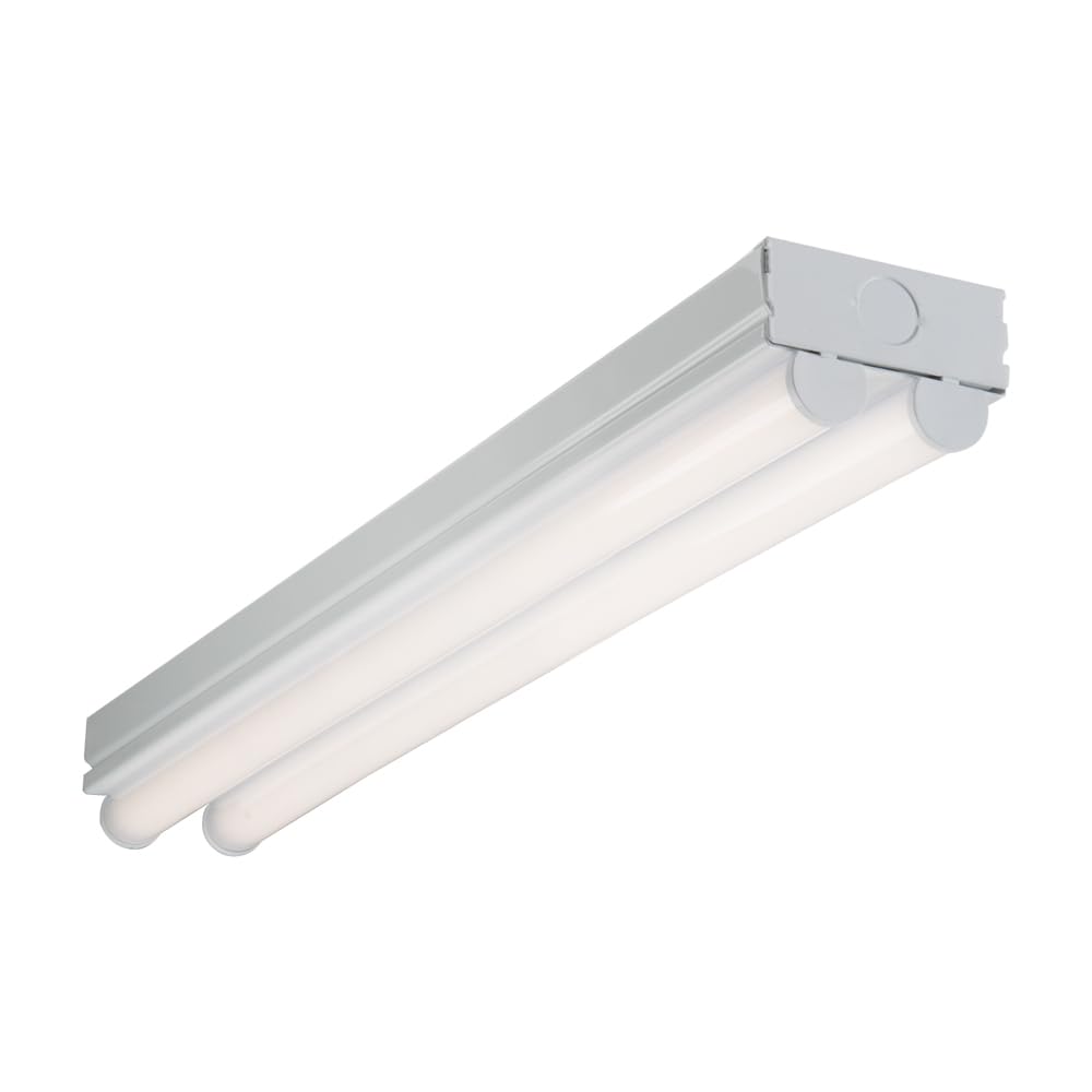 Metalux 2 2 Lamp Strip Light, Model 2ST2L2040R, Steel, No Size
