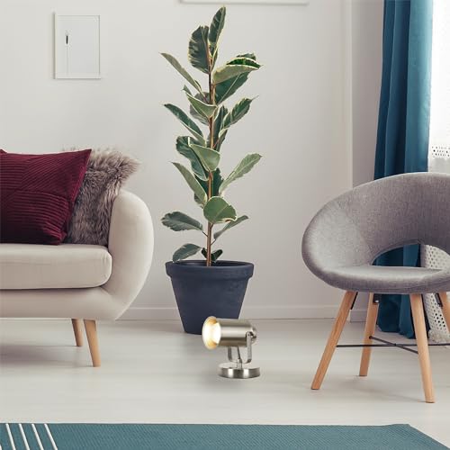 Catalina Lighting Modern Multipurpose Spotlight Desk Or Wall Mount Accent Lamp, 6'', Brushed Nickel, Set Of 2