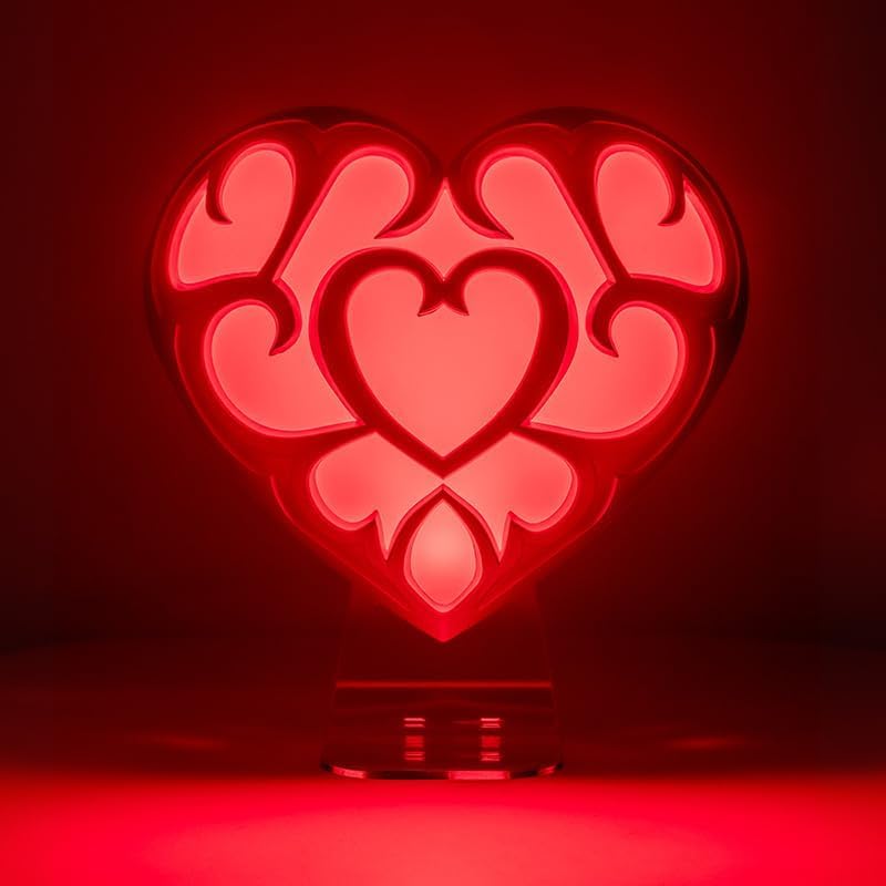 Paladone The Legend of Zelda Heart Container Light - Officially Licensed Nintendo Lamp for Game Room, 2 Light Modes, Mood Lighti