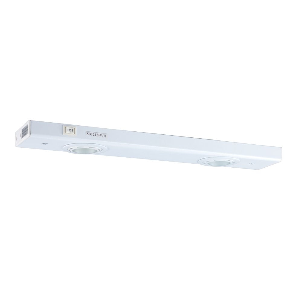 Jesco Lighting XM218-WH 2-Light Xenon Minuet Strip Light, White