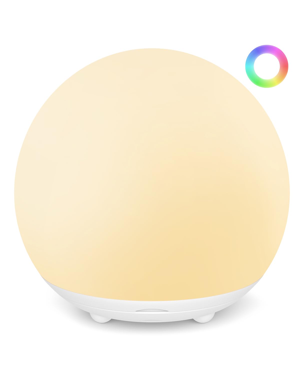 Umixgene Egg Light For Nursery Rechargeable Night Light With 16 Rgb Colors 3000K Warm Light Stepless Dimming  2600Mah Battery  Timer&Safe Silicone Design-Ideal For Bedroom Ambiance  Travel&Gifts