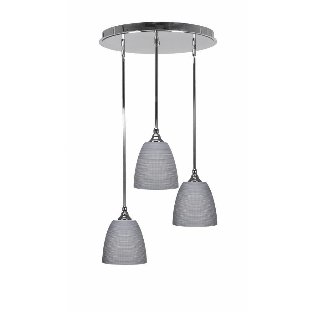 Empire 3 Light Cluster Pendalier in Chrome Finish (2183-CH-4072)