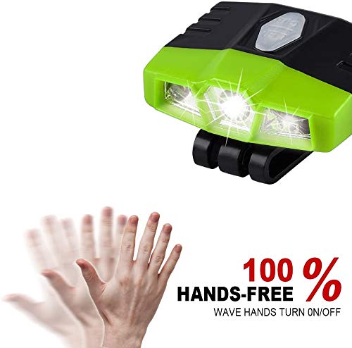 Ultra Bright Mini Hands Free Cree Led Clip On Cap Light - Rechargeable Waterproof Hat Light Flashlight Portable Headlamp For Fis