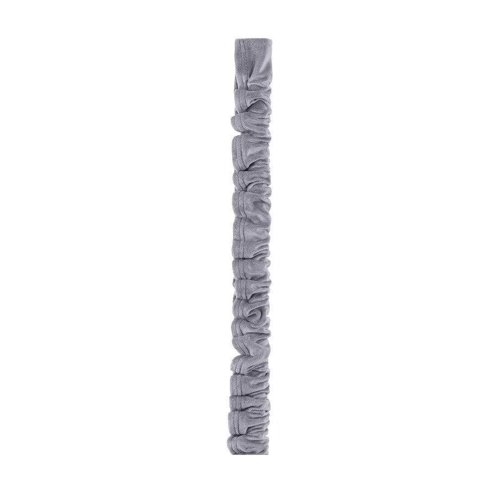Aory Chandelier Chain Cover Cord Cover, 6 Feet, Flannelette Fabric, Gray