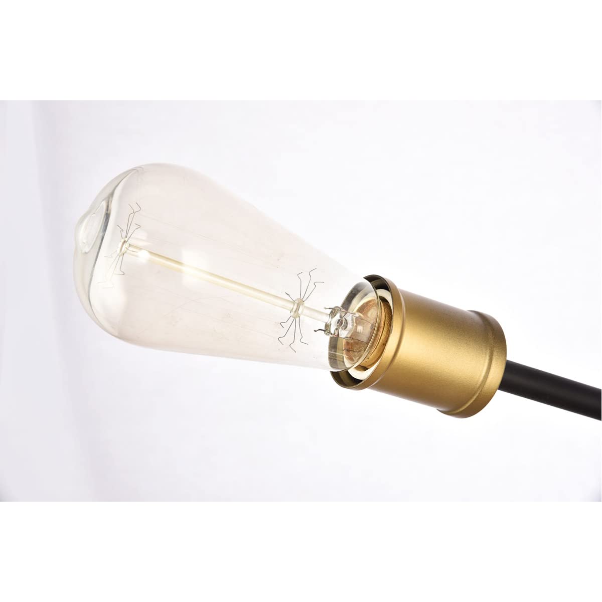 Elegant Lighting LD8003W24 Axel 5 Light 9-7/8'' Tall Wall Sconce  Black/Brass