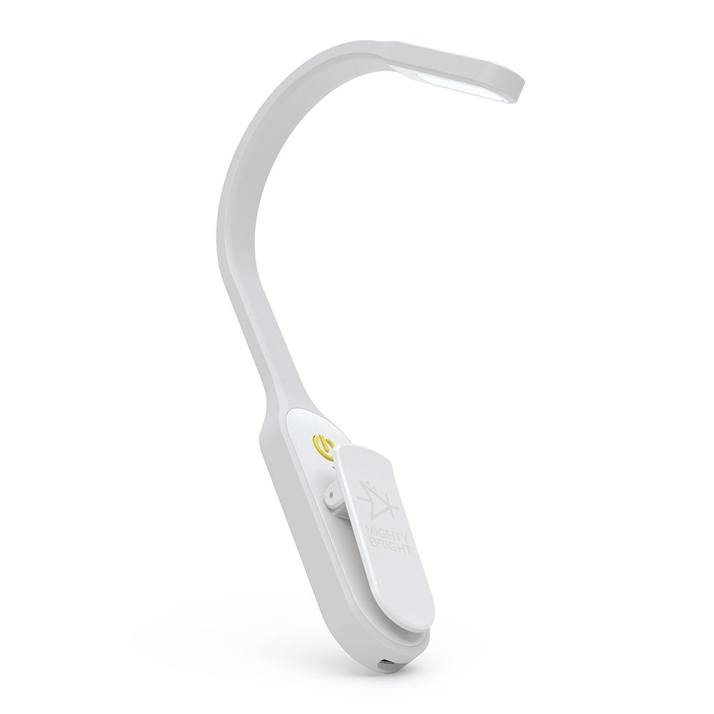 The Original Mighty Bright Recharge Clip On Rechargeable Book Light Reading Light, Warm Eye Care LEDs, Flexible, Durable, Dimmab
