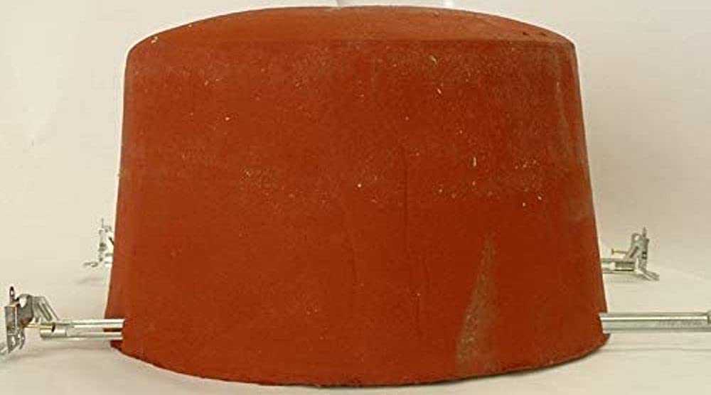 Tenmat FF109X 2 Hours Fire Rated Recessed Light Cover, 8" x 17", Brown, Intumescent Material