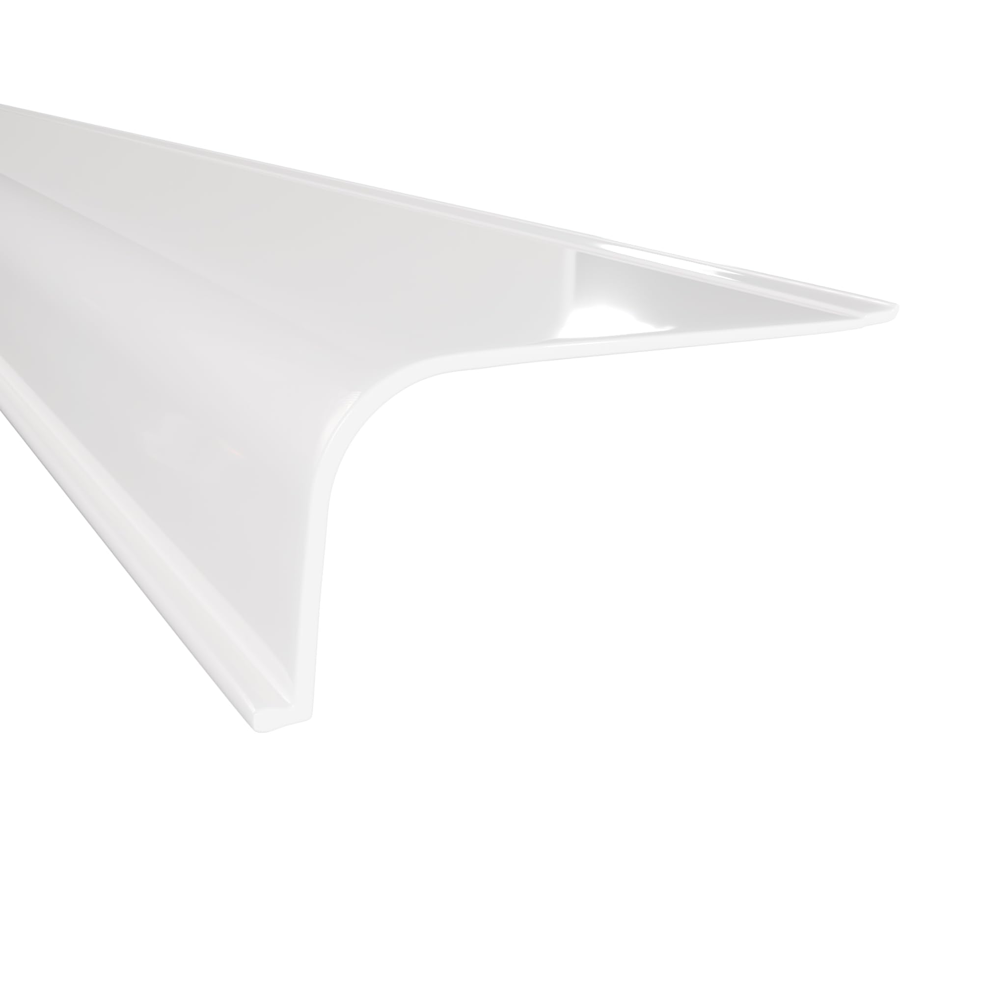 KASTLITE Curved Under Cabinet Light Cover Replacement | Smooth White Acrylic Undercabinet Lens Diffuser | 42 L x 2 W x 1 H | Filters Under Counter Lights for Kitchen  Bathroom & Vanity | Shape A