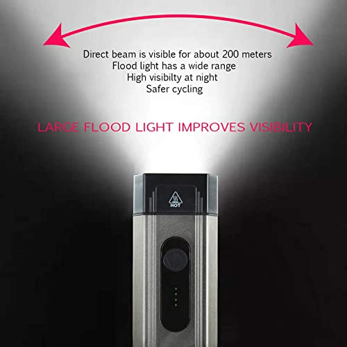 Lista Waterproof Rechargeable USB Charging Cycle Front LED Light Headlight