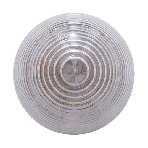 United Pacific 38367B - Clearance/Marker Light - Red Led/Clear Lens, Beehive Design, 2 In., 9 Led, Bulk