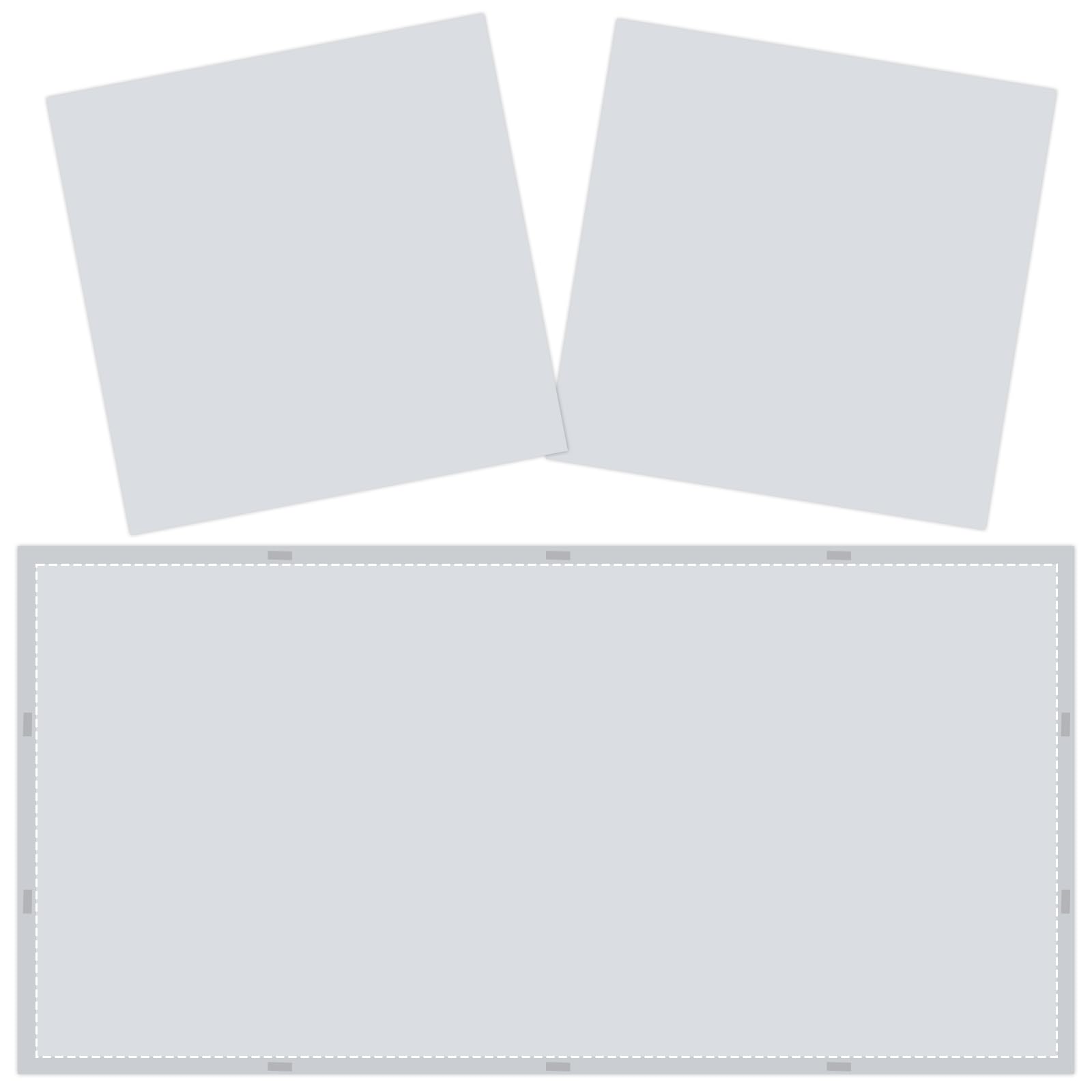 Wiooffen Fluorescent Light Covers 2 Pcs Magnetic Filter 4x2 Feet Gray Polyester Model YM0784 for Classroom Office Home