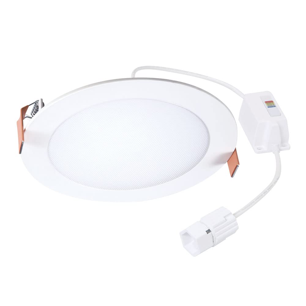 HALO Quicklink 6 Inch Canless Ultra-Thin Recessed Lighting LED Wafer Light for Ceiling and Shower - 1 Pack Add on Fixture - 975 