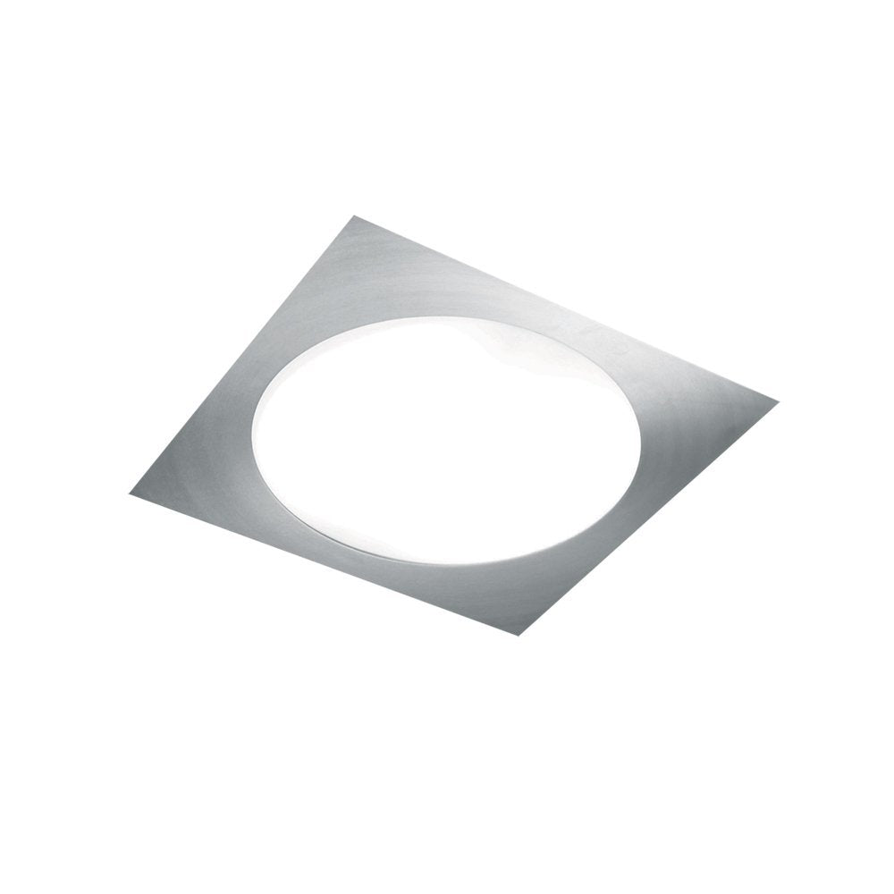 Jesco Lighting Carre Ceiling and Wall Mount Light, Medium Size, Satin Nickel, Model CTC607M, Metal Material