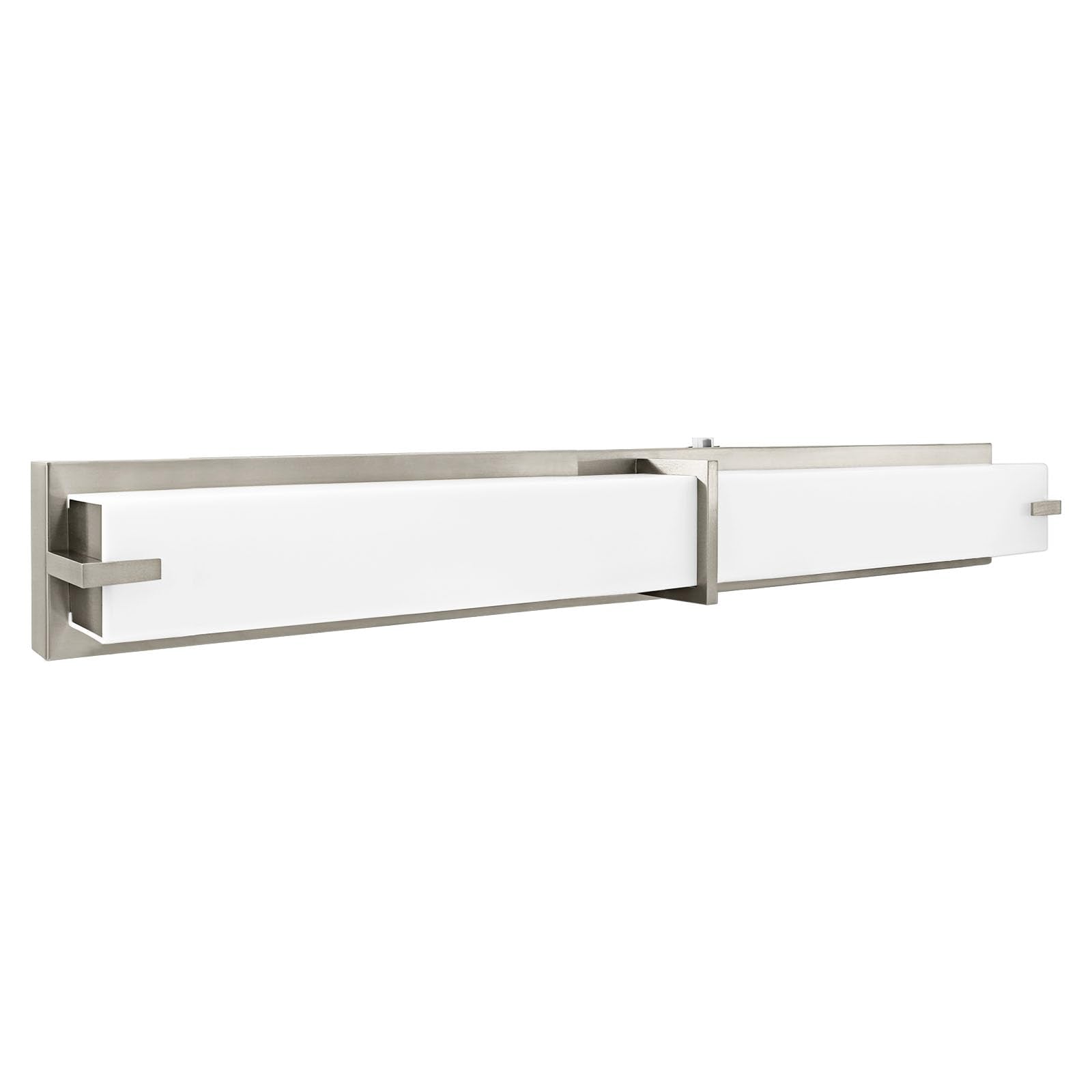 LUXRITE 36 Inch LED Vanity Lights Brushed Nickel Bathroom Light Fixtures 3CCT Selectable 3000K 4000K 5000K Modern Vanity Light B