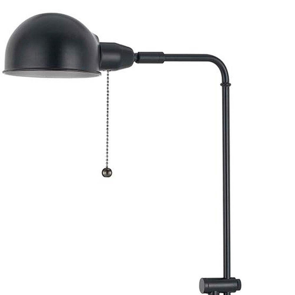 HomeRoots Bronze Adjustable Floor Lamp with Dome Shade, 58 in. Traditional Design