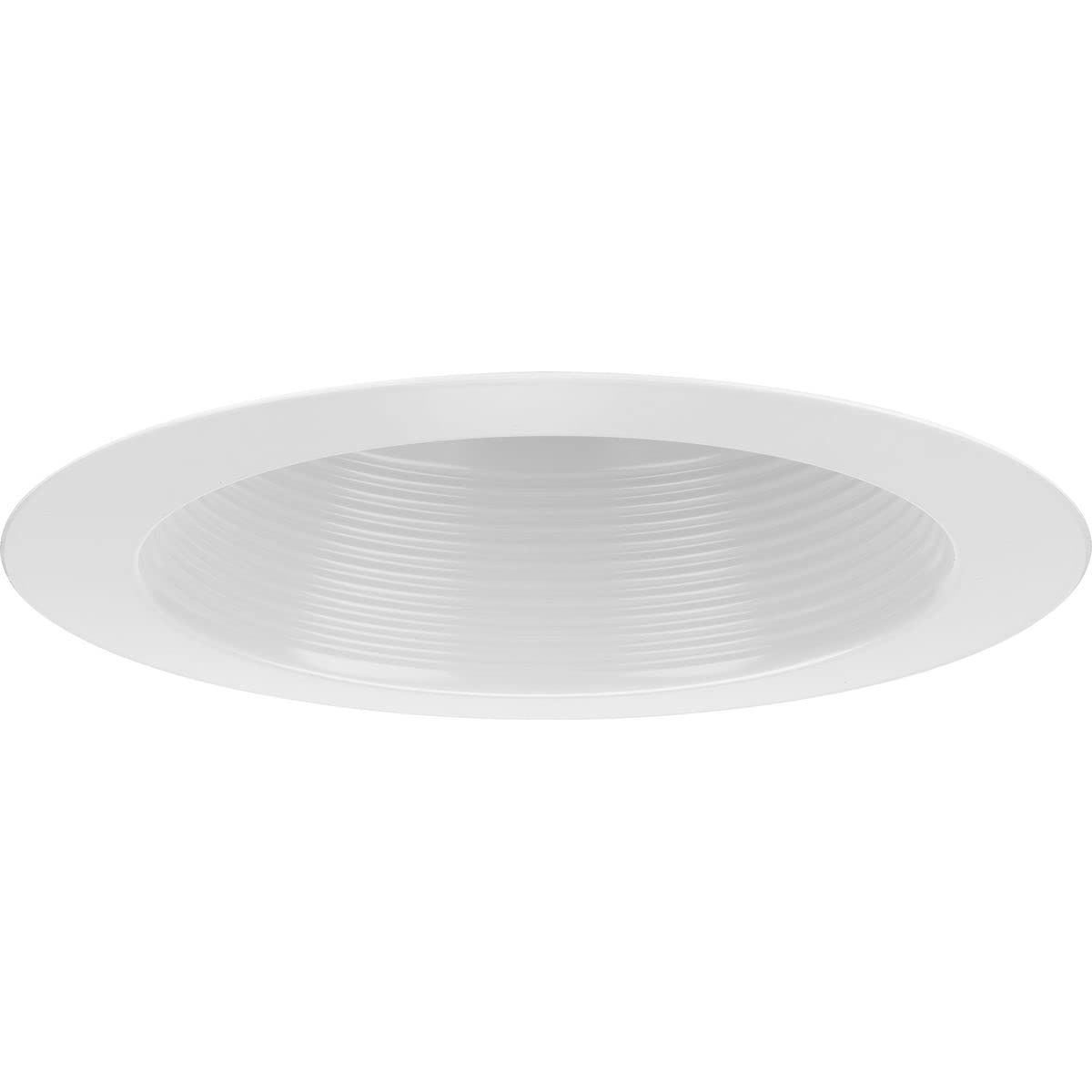 Progress Lighting P806002-028 6 Recessed Splay Baffle Trim Satin White 6 Housing (P806N Series), 5.177x8x8