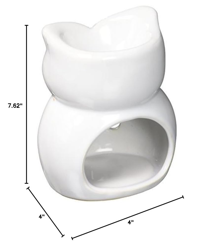 Zings & Thingz 57071310 White Owl Oil Warmer, No Size