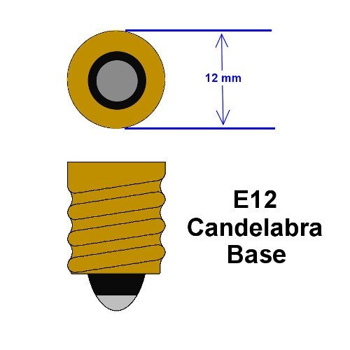 Bulbrite Incandescent C7 Candelabra Screw Base (E12) Light Bulb, 7 Watt, Clear