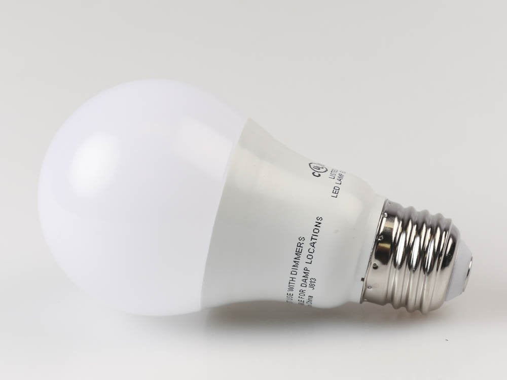 Satco Non-Dimmable 8.5 Watt, 120-277 Volt 4000K A-19 Led Bulb, Enclosed Rated