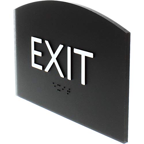 Lorell, Llr02680, Exit Sign, 1 Each, Black