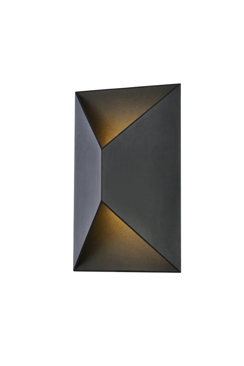 Living District Raine 1-Light Modern Style Aluminum Led Wall Sconce - Black