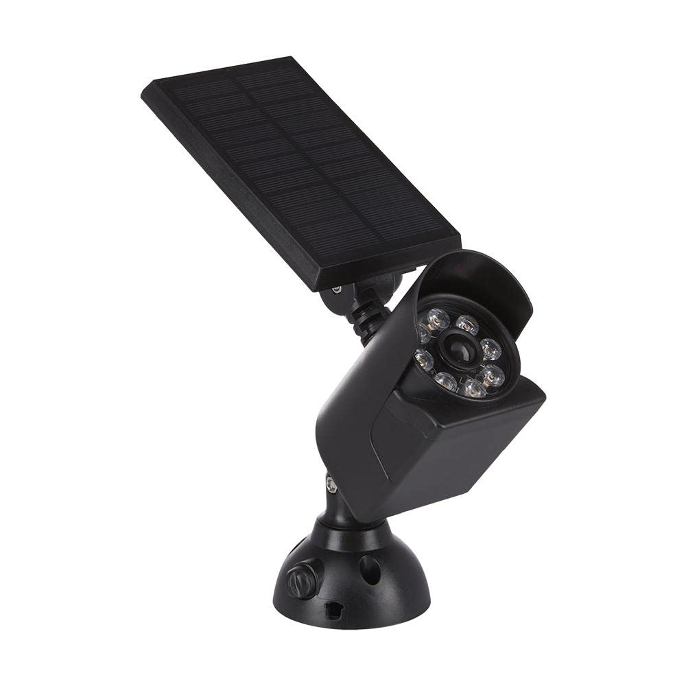 Lumen Logic Led Motion Sensing Solar Security Light (Black) 3000K 200 Lumens For Mounting On House, Garage, Wall, Metal Surface, Tree, Post, Pole Or In-Ground As Uplight Or Downlight