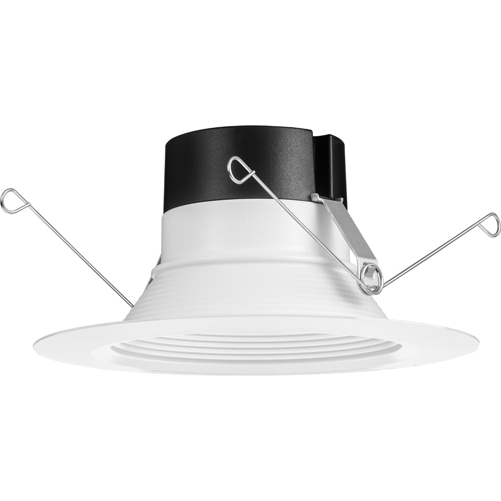 Juno 65Bemw Hl Sww5 90Cri Cp6 M2 E-Series 5-6 In. High Lumen Led Round Switchable Color Temperature In 5 Options, Baffle Trim Module, Matte White, 6 Inches (6 Pack)