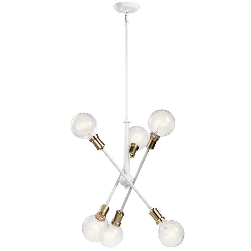 Kichler Armstrong 27.75" 6 Light Chandelier In Black