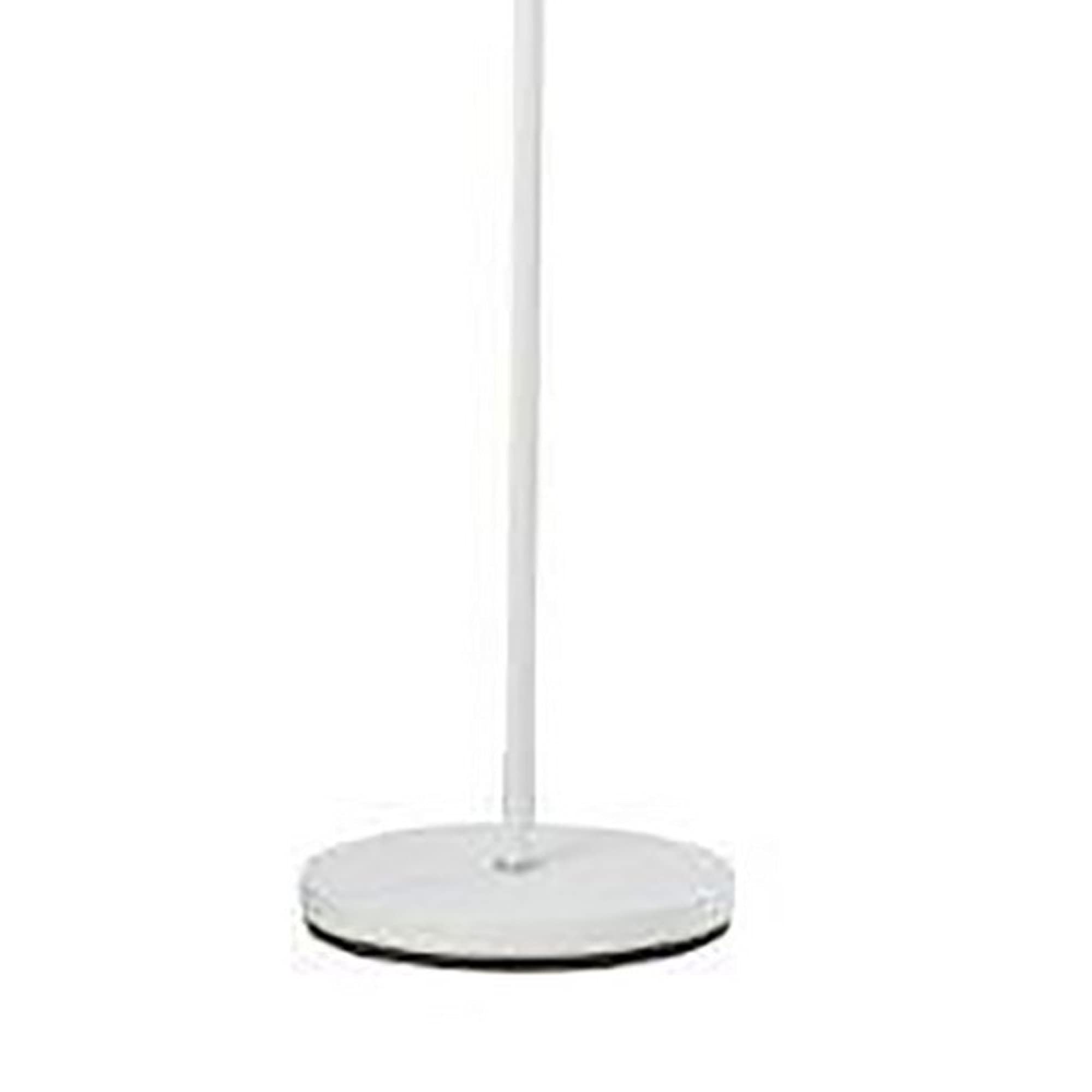 Benzara Bm240395 Floor Lamp With Adjustable Torchiere Head & Sleek Metal Body, White