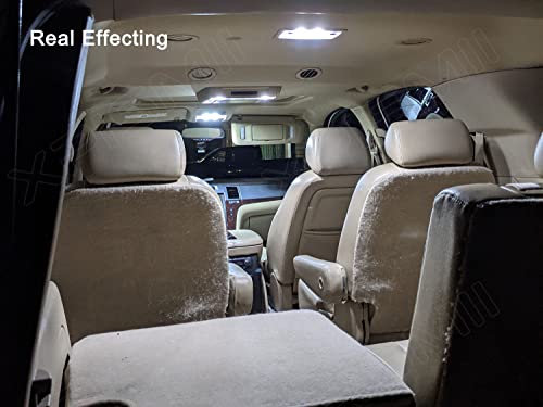 Xpismii 15 Piece 6000K White Led Interior Light Kit Package Replacement For Chevy Chevrolet Tahoe/Suburban, Gmc Yukon 2007 2008 2009 2010 2011 2012 2013 2014, With Placement Diagram And Install Tool