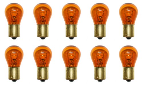CEC Industries #1156A (Amber) Bulbs, 12.8 V, 26.88 W, BA15s Base, S-8 shape (Box of 10)