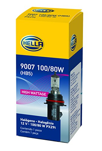 HELLA 9007 100/80W High Wattage Bulb, 12V (Pack of 2)