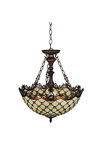 Meyda Home Indoor Decorative Lighting Accessories 18"W Diamond And Jewel Inverted Pendant