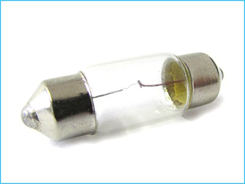 Carall 10 Pcs Car Halogen Bulbs T11 1,22In 12V 5W Sv8,5-8 Torpedo Shape, For Headlight Car Bulbs, Beam Low/High Beam Fog Light R