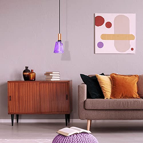 Next Glow Purple Led Vintage Light Bulb, 3.5W Dimmable, Ice Shaped, Warm Decorative Light